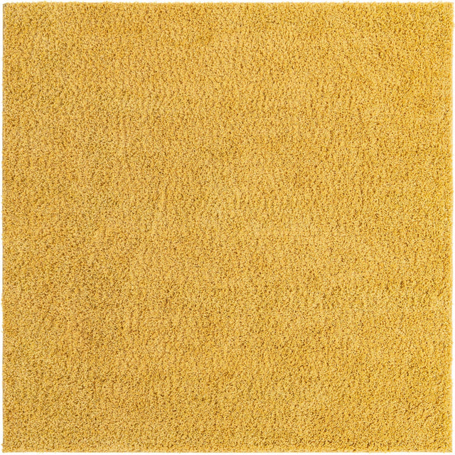 Yellow 7' 10 x 7' 10 Everyday Shag Square Area Rug Thick Soft Touch Fluffy & Plush Shaggy Pile 100% Polypropylene With Cotton Backing Durable Carpet for Sale at Rug Engine