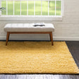 Yellow 7' 10 x 7' 10 Everyday Shag Square Area Rug Thick Soft Touch Fluffy & Plush Shaggy Pile 100% Polypropylene With Cotton Backing Durable Carpet for Sale at Rug Engine