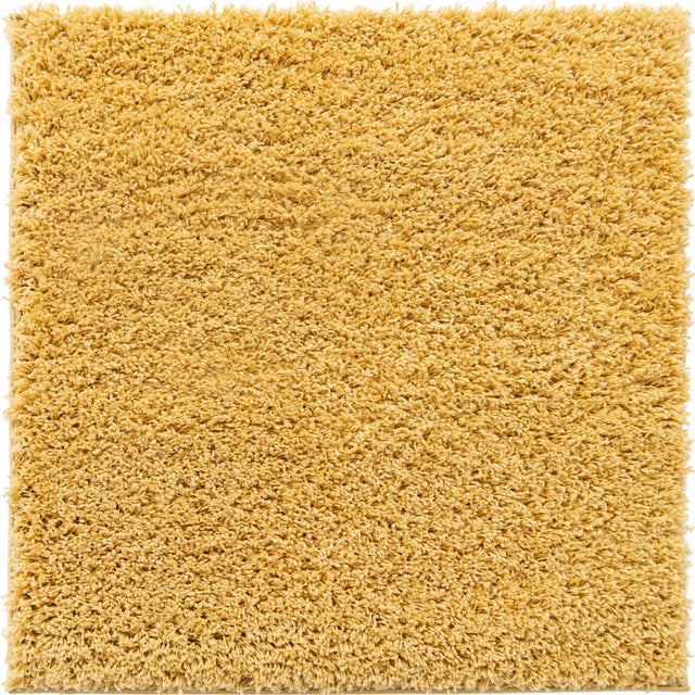 Yellow 3' 3 x 3' 3 Everyday Shag Square Area Rug Thick Soft Touch Fluffy & Plush Shaggy Pile 100% Polypropylene With Cotton Backing Durable Carpet for Sale at Rug Engine