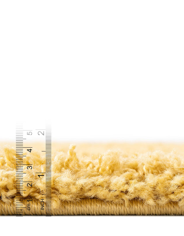 Yellow 6' x 6' Everyday Shag Octagon Area Rug Thick Soft Touch Fluffy & Plush Shaggy Pile 100% Polypropylene With Cotton Backing Durable Carpet for Sale at Rug Engine