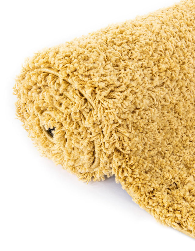 Yellow 10' 2 x 10' 2 Everyday Shag Round Area Rug Thick Soft Touch Fluffy & Plush Shaggy Pile 100% Polypropylene With Cotton Backing Durable Carpet for Sale at Rug Engine