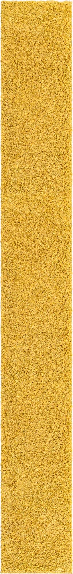 Yellow 2' 6 x 19' 8 Everyday Shag Runner Area Rug Thick Soft Touch Fluffy & Plush Shaggy Pile 100% Polypropylene With Cotton Backing Durable Carpet for Sale at Rug Engine