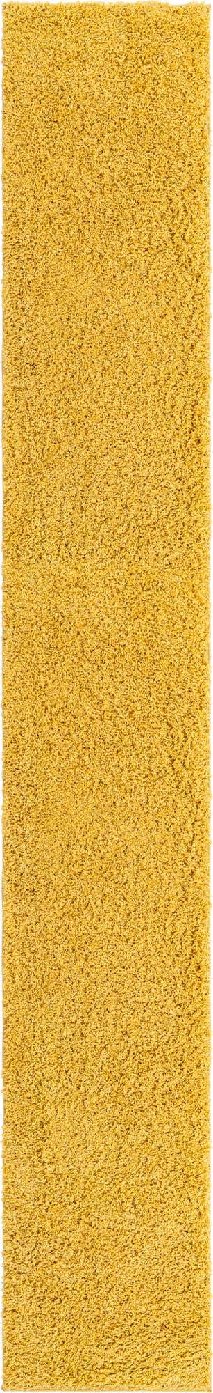 Yellow 2' 6 x 16' 5 Everyday Shag Runner Area Rug Thick Soft Touch Fluffy & Plush Shaggy Pile 100% Polypropylene With Cotton Backing Durable Carpet for Sale at Rug Engine