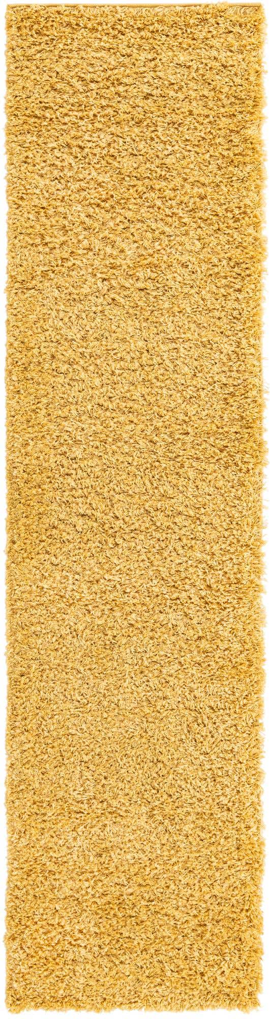 Yellow 2' 6 x 10' Everyday Shag Runner Area Rug Thick Soft Touch Fluffy & Plush Shaggy Pile 100% Polypropylene With Cotton Backing Durable Carpet for Sale at Rug Engine