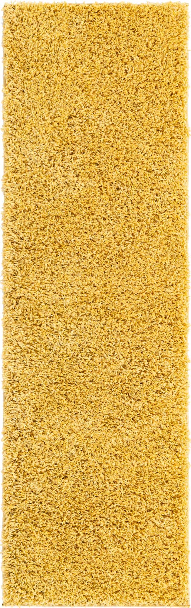 Yellow 2' 2 x 6' 7 Everyday Shag Runner Area Rug Thick Soft Touch Fluffy & Plush Shaggy Pile 100% Polypropylene With Cotton Backing Durable Carpet for Sale at Rug Engine