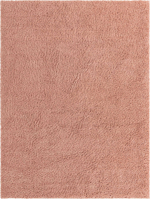 Rose Pink 9' x 12' Everyday Shag Rectangle Area Rug Thick Soft Touch Fluffy & Plush Shaggy Pile 100% Polypropylene With Cotton Backing Durable Carpet for Sale at Rug Engine