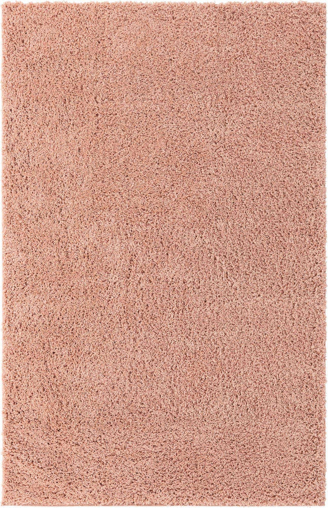 Rose Pink 6' x 9' Everyday Shag Rectangle Area Rug Thick Soft Touch Fluffy & Plush Shaggy Pile 100% Polypropylene With Cotton Backing Durable Carpet for Sale at Rug Engine