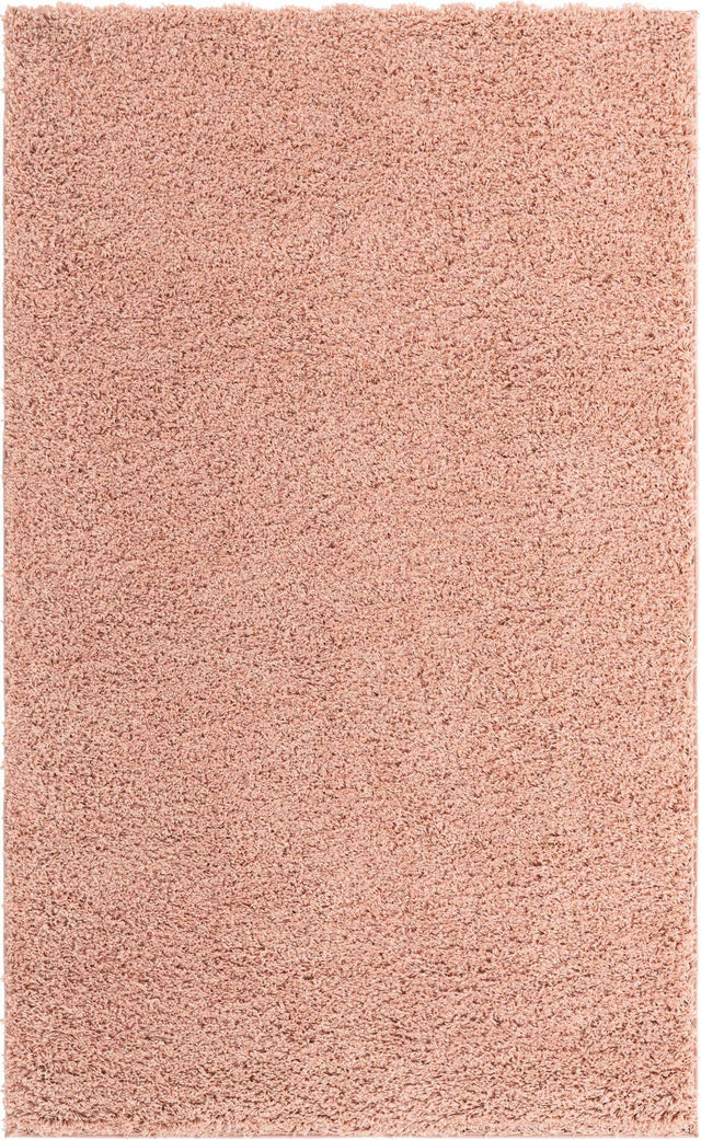 Rose Pink 5' x 8' Everyday Shag Rectangle Area Rug Thick Soft Touch Fluffy & Plush Shaggy Pile 100% Polypropylene With Cotton Backing Durable Carpet for Sale at Rug Engine
