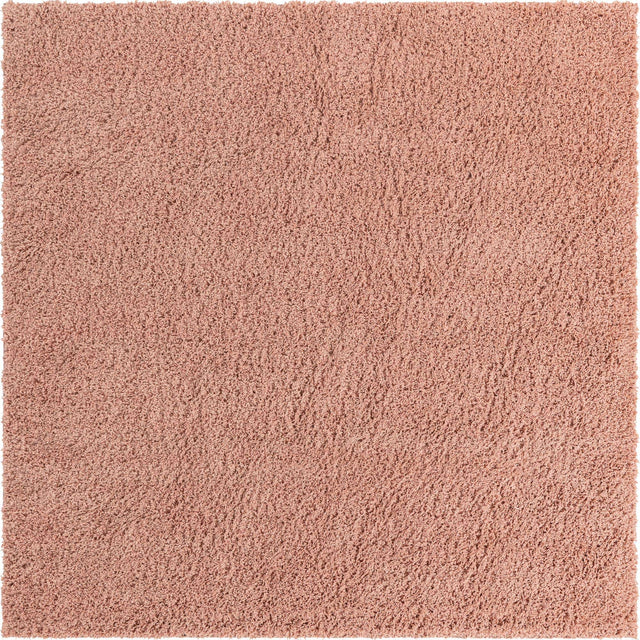 Rose Pink 7' 10 x 7' 10 Everyday Shag Square Area Rug Thick Soft Touch Fluffy & Plush Shaggy Pile 100% Polypropylene With Cotton Backing Durable Carpet for Sale at Rug Engine