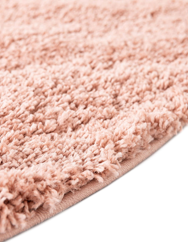 Rose Pink 10' 2 x 10' 2 Everyday Shag Round Area Rug Thick Soft Touch Fluffy & Plush Shaggy Pile 100% Polypropylene With Cotton Backing Durable Carpet for Sale at Rug Engine