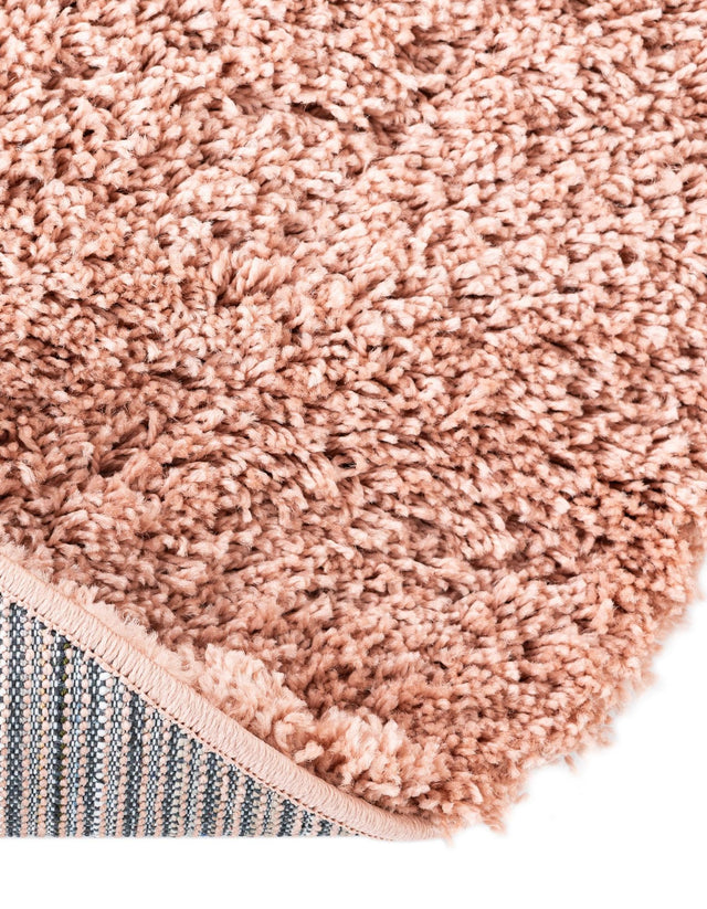 Rose Pink 3' 3 x 3' 3 Everyday Shag Round Area Rug Thick Soft Touch Fluffy & Plush Shaggy Pile 100% Polypropylene With Cotton Backing Durable Carpet for Sale at Rug Engine