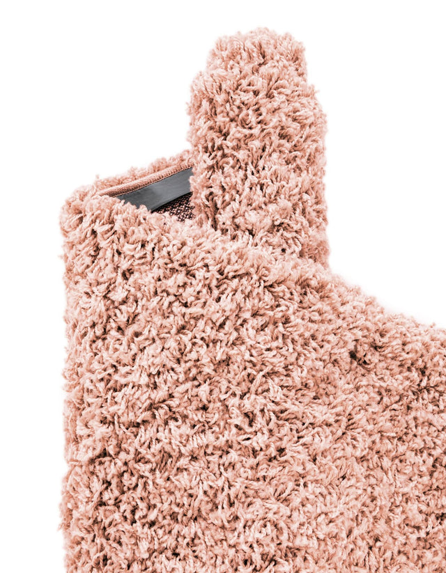 Rose Pink 3' 3 x 5' 3 Everyday Shag Oval Area Rug Thick Soft Touch Fluffy & Plush Shaggy Pile 100% Polypropylene With Cotton Backing Durable Carpet for Sale at Rug Engine