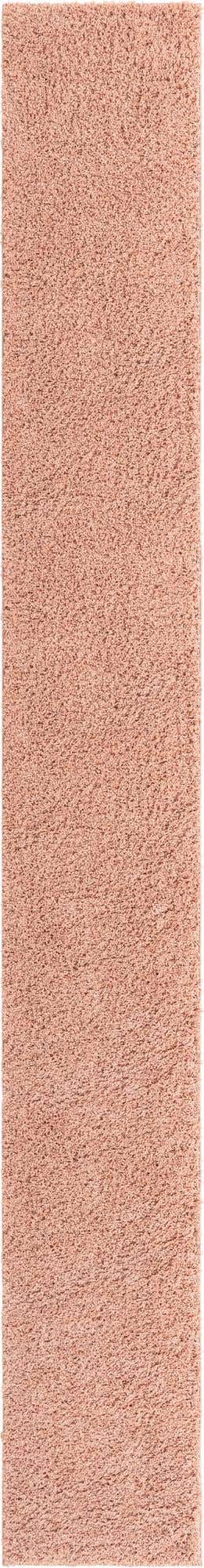 Rose Pink 2' 6 x 19' 8 Everyday Shag Runner Area Rug Thick Soft Touch Fluffy & Plush Shaggy Pile 100% Polypropylene With Cotton Backing Durable Carpet for Sale at Rug Engine