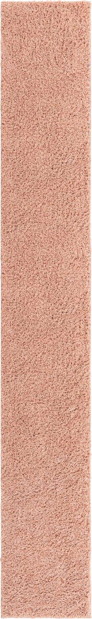 Rose Pink 2' 6 x 16' 5 Everyday Shag Runner Area Rug Thick Soft Touch Fluffy & Plush Shaggy Pile 100% Polypropylene With Cotton Backing Durable Carpet for Sale at Rug Engine