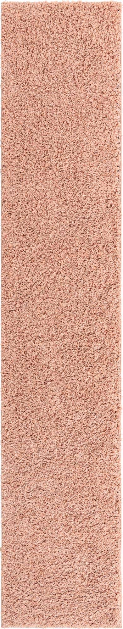 Rose Pink 2' 6 x 13' Everyday Shag Runner Area Rug Thick Soft Touch Fluffy & Plush Shaggy Pile 100% Polypropylene With Cotton Backing Durable Carpet for Sale at Rug Engine