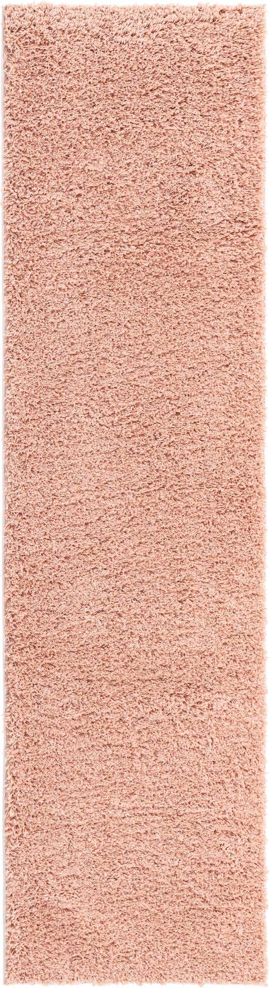 Rose Pink 2' 6 x 10' Everyday Shag Runner Area Rug Thick Soft Touch Fluffy & Plush Shaggy Pile 100% Polypropylene With Cotton Backing Durable Carpet for Sale at Rug Engine
