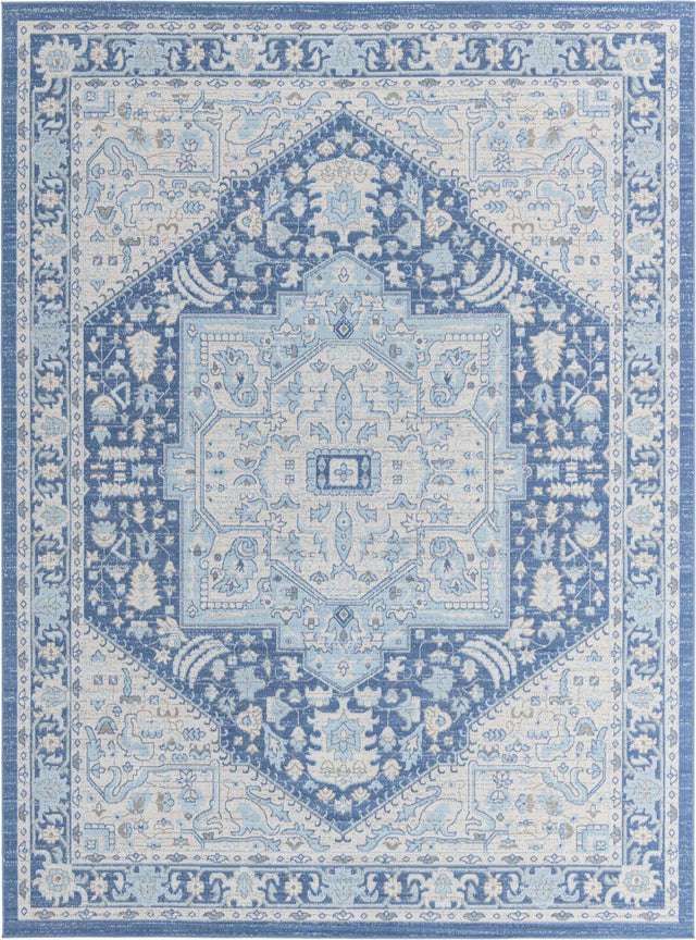 French Blue 9' x 12' Whitney Rectangle Area Rug