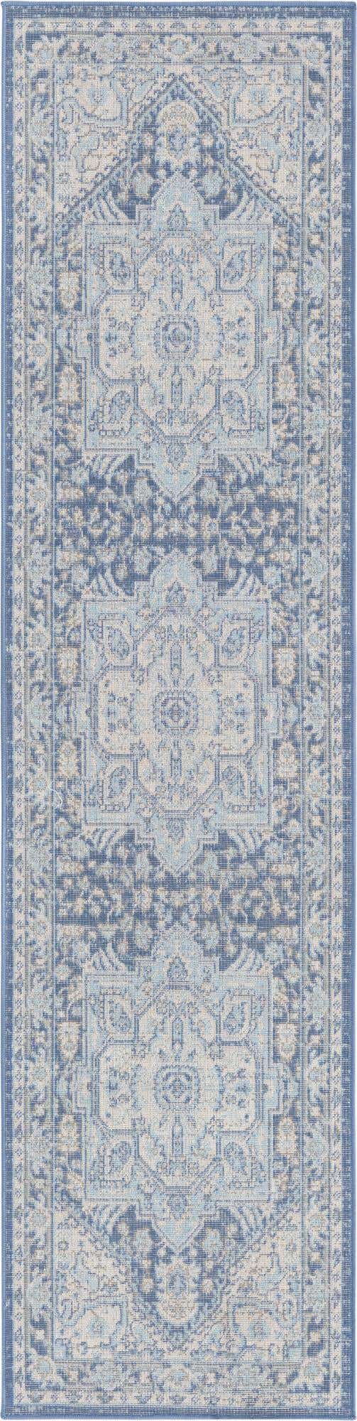 French Blue 2' x 8' Whitney Runner Area Rug