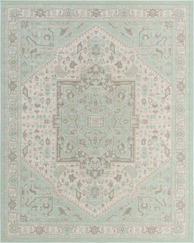 Mint 10' x 14' Whitney Rectangle Area Rug Classic Vintage Distressed Look Traditional Persian Inspired Carpet for Home Decor for Sale at Rug Engine
