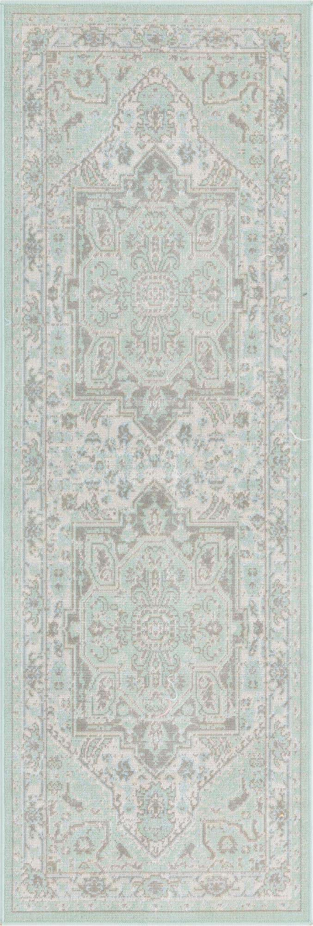 Mint 2' x 6' Whitney Runner Area Rug Classic Vintage Distressed Look Traditional Persian Inspired Carpet for Home Decor for Sale at Rug Engine