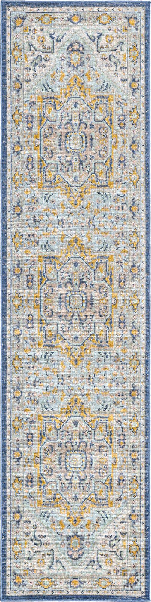 Sky blue 2' x 8' Whitney Runner Area Rug