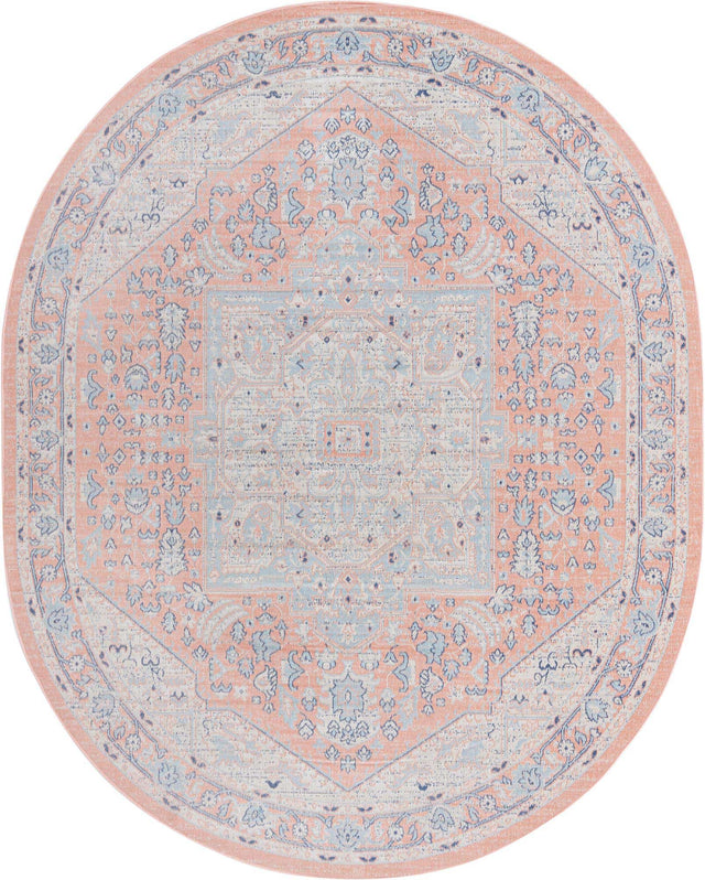 Powder Pink 8' x 10' Whitney Oval Area Rug