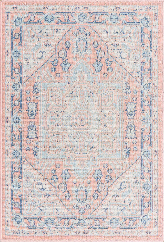 Powder Pink 2' 2 x 3' Whitney Rectangle Area Rug