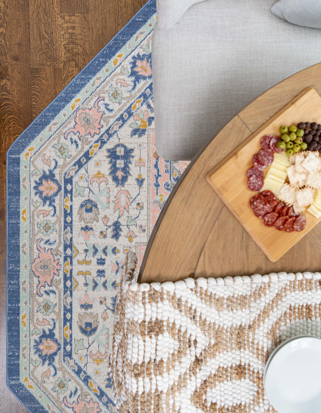 Multicolor 7' x 7' Whitney Octagon Area Rug