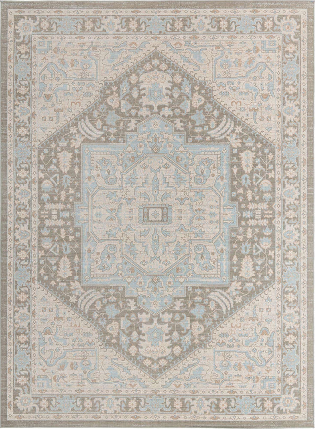 Cloud Gray 9' x 12' Whitney Rectangle Area Rug