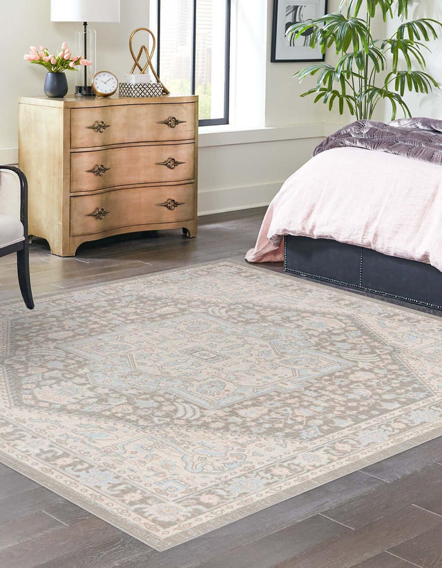 Cloud Gray 8' x 8' Whitney Square Area Rug
