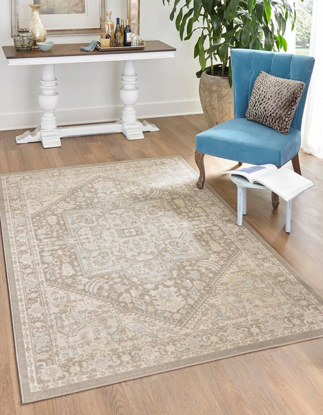 Cloud Gray 4' 1 x 6' 1 Whitney Rectangle Area Rug