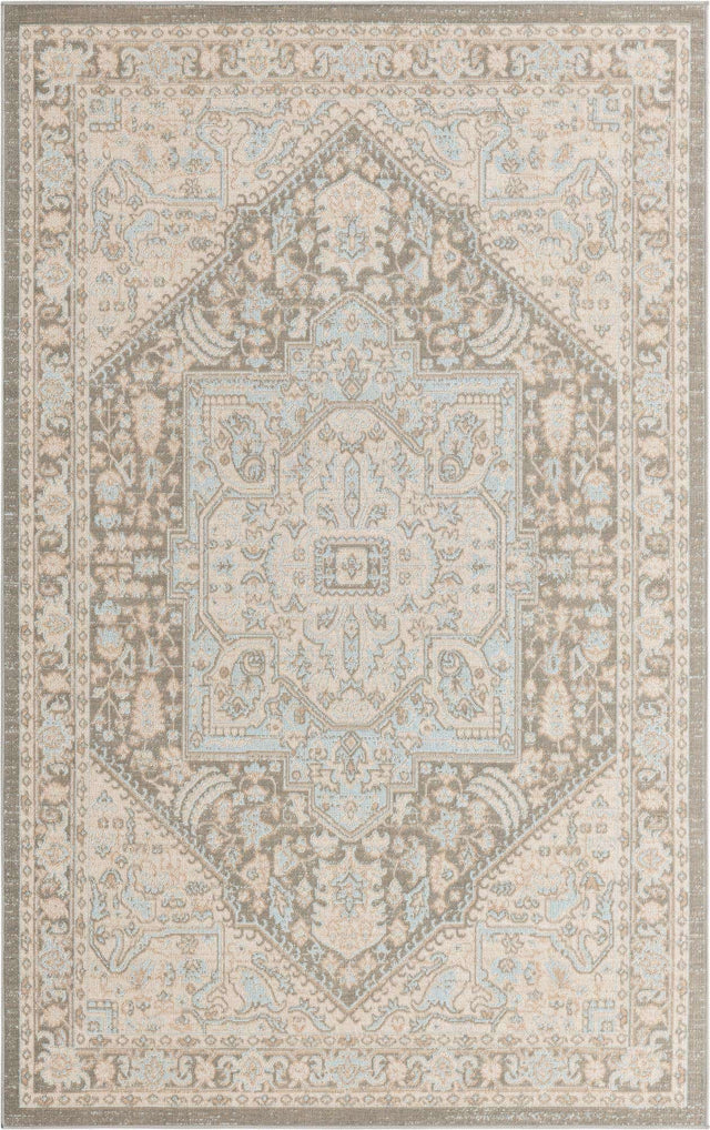 Cloud Gray 4' 1 x 6' 1 Whitney Rectangle Area Rug