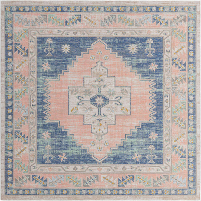 French Blue 8' x 8' Whitney Square Area Rug