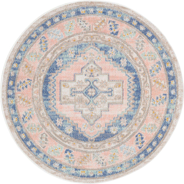 French Blue 3' 3 x 3' 3 Whitney Round Area Rug