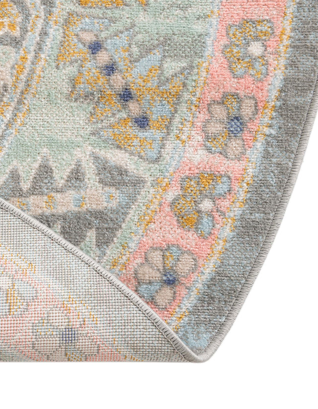 Pink 5' x 8' Whitney Oval Area Rug Classic Vintage Distressed Look Traditional Persian Inspired Carpet for Home Decor for Sale at Rug Engine
