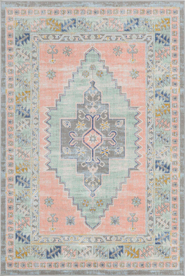 Pink 4' 1 x 6' 1 Whitney Rectangle Area Rug
