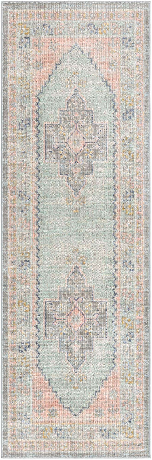 Pink 2' x 6' Whitney Runner Area Rug