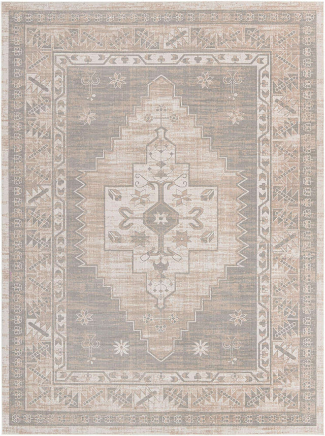 Mink 9' x 12' Whitney Rectangle Area Rug Classic Vintage Distressed Look Traditional Persian Inspired Carpet for Home Decor for Sale at Rug Engine