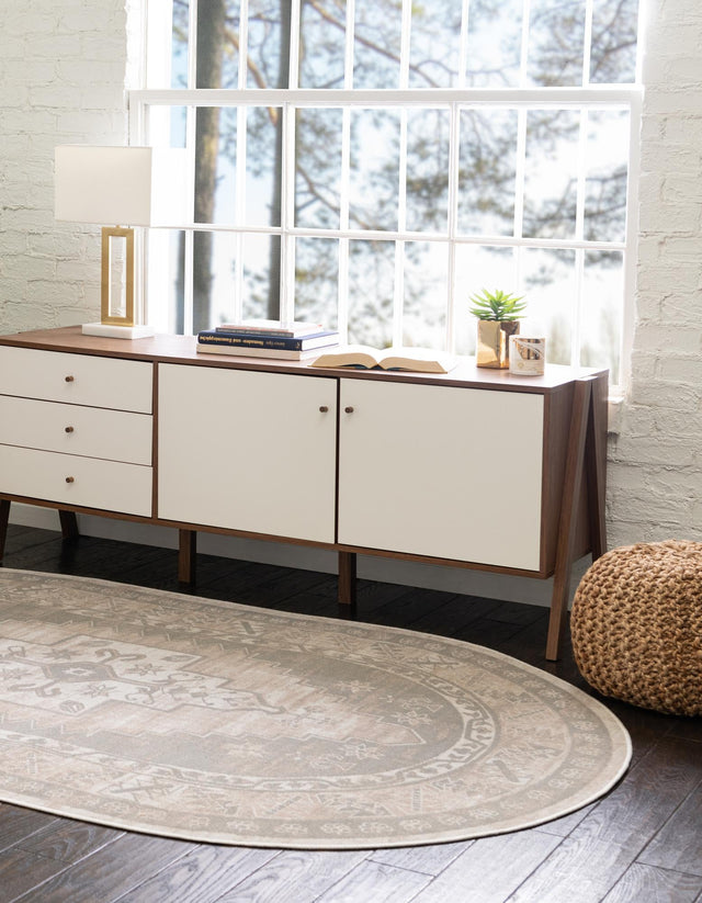 Mink 4' 1 x 6' 1 Whitney Oval Area Rug