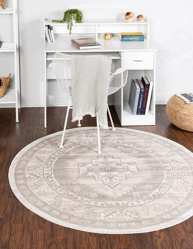 Mink 6' 1 x 6' 1 Whitney Round Area Rug