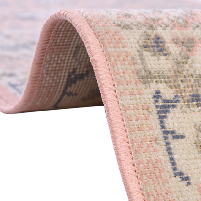Powder Pink 8' x 10' Whitney Rectangle Area Rug Classic Vintage Distressed Look Traditional Persian Inspired Carpet for Home Decor for Sale at Rug Engine
