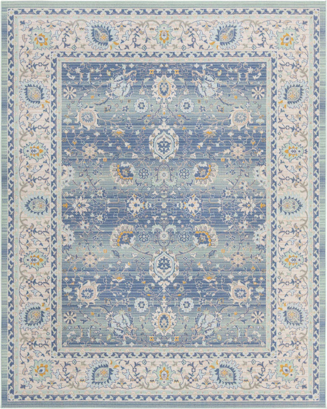French Blue 9' x 12' Whitney Rectangle Area Rug