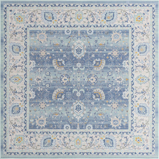 French Blue 8' x 8' Whitney Square Area Rug
