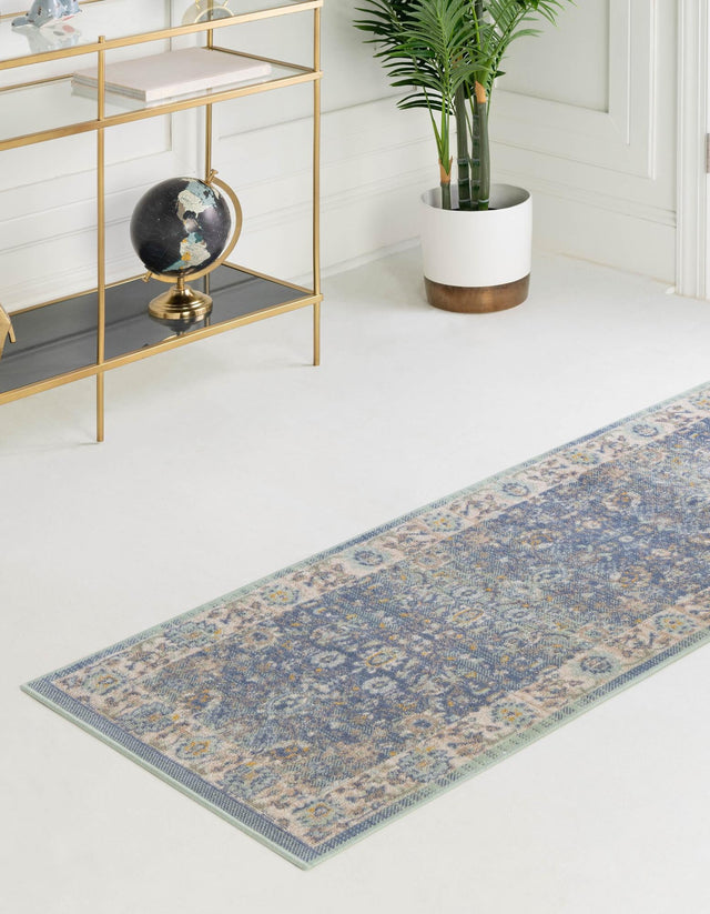 French Blue 2' x 6' Whitney Runner Area Rug