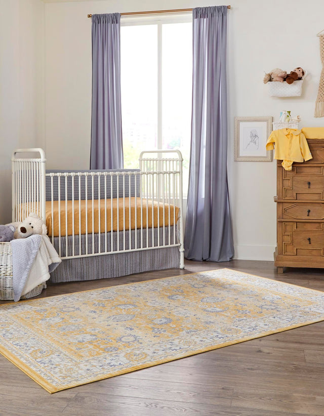 Tuscan Yellow 4' 1 x 6' 1 Whitney Rectangle Area Rug