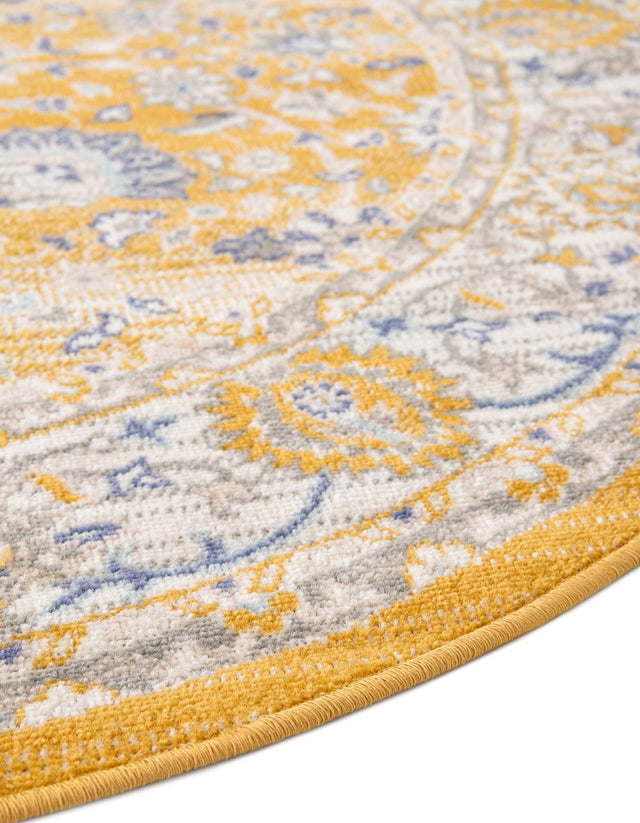 Tuscan Yellow 8' x 10' Whitney Oval Area Rug