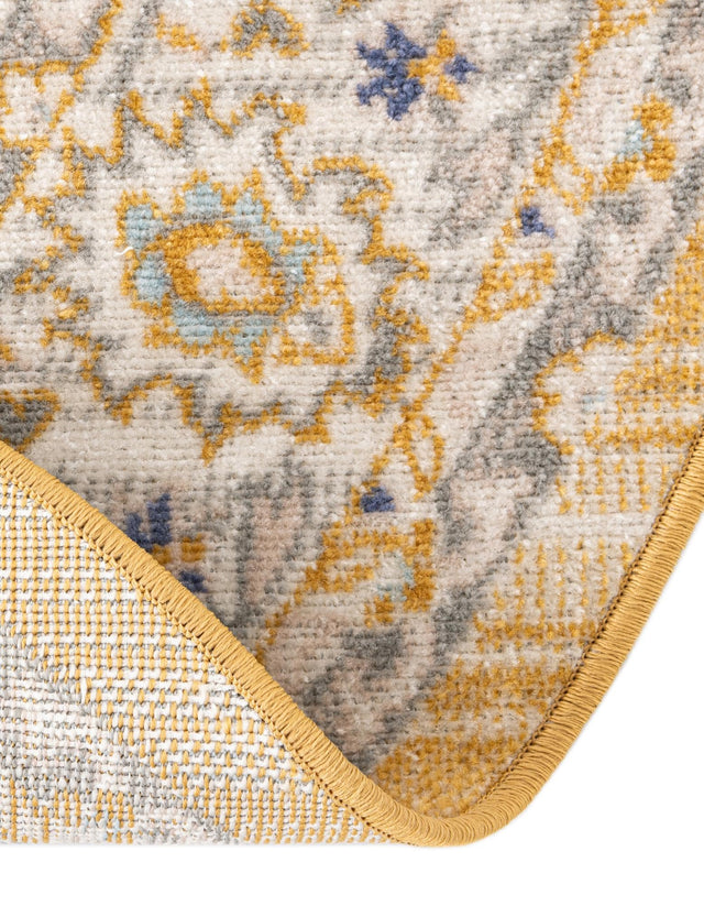 Tuscan Yellow 7' 1 x 7' 1 Whitney Round Area Rug