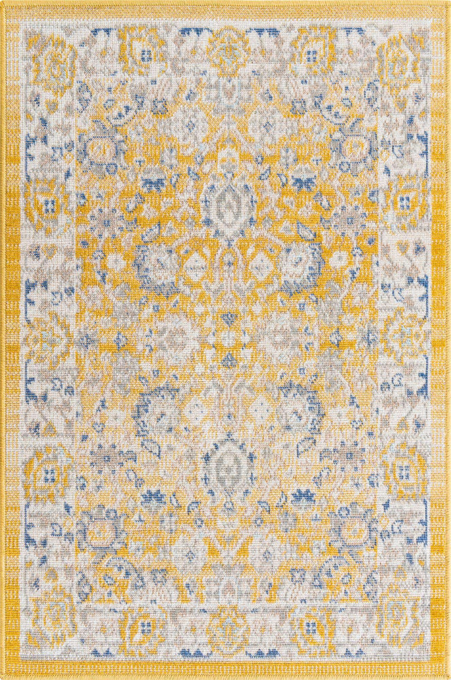 Tuscan Yellow 2' 2 x 3' Whitney Rectangle Area Rug