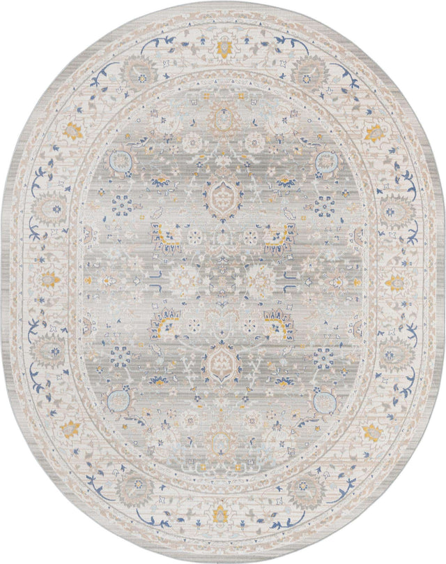 Cloud Gray 7' 10 x 10' Whitney Oval Area Rug