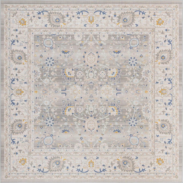 Cloud Gray 8' x 8' Whitney Square Area Rug